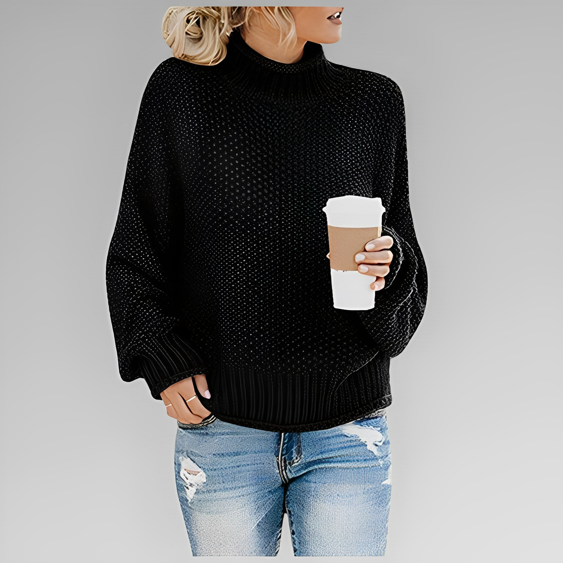 Devako Mira dame-rullekravepullover