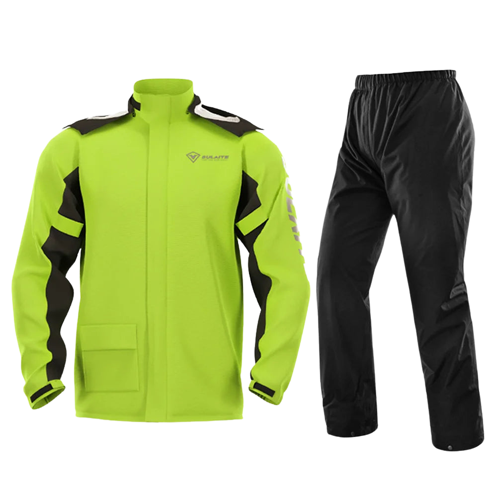 Combinaison de pluie pour moto pour hommes et femmes, 100% étanche, légère et respirante