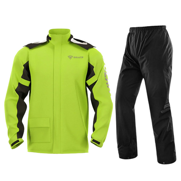 Combinaison de pluie pour moto pour hommes et femmes, 100% étanche, légère et respirante