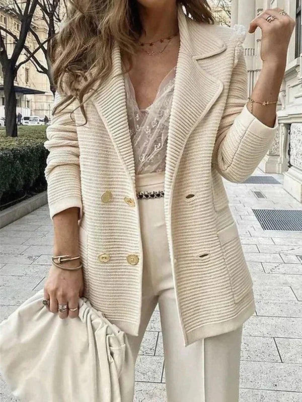 Schicker khakifarbener Blazer - Alexa