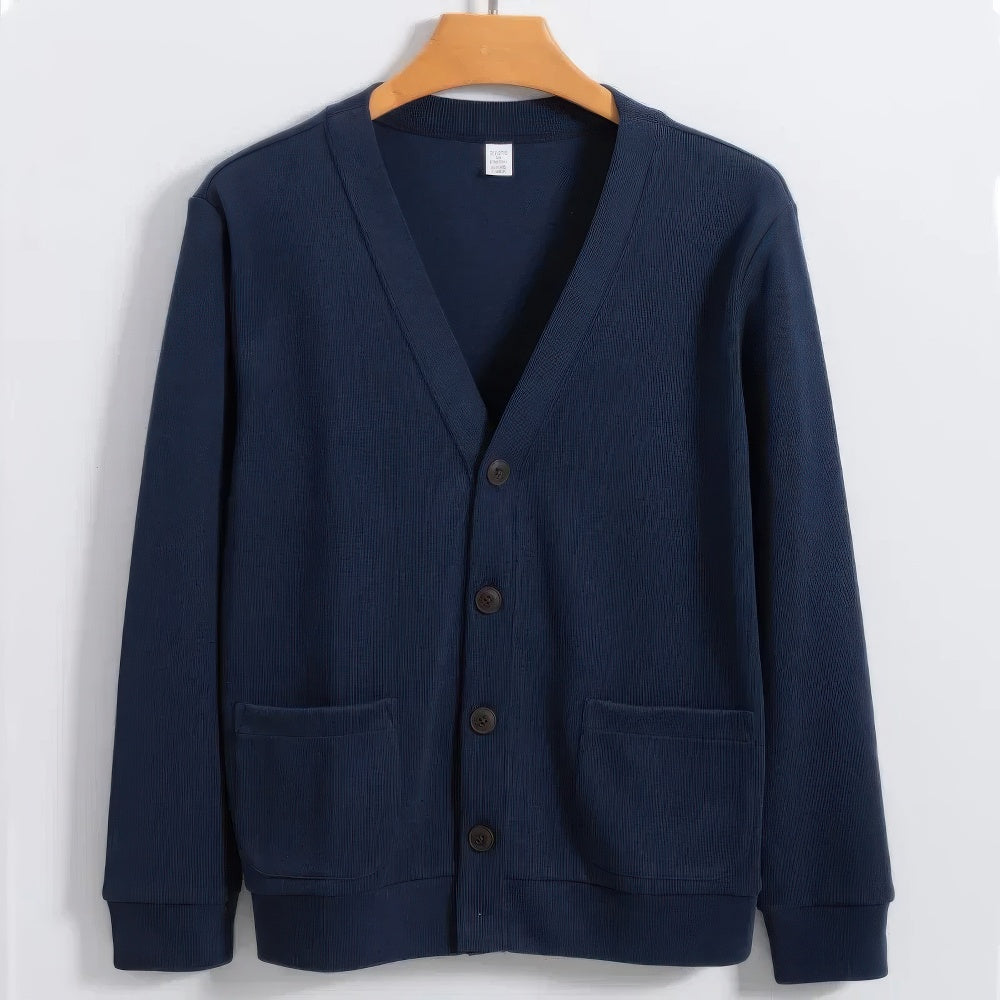 Pull-over de loisirs uni pour hommes – Confortable et intemporel