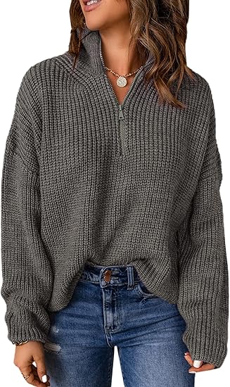 Strickpullover mit V-Ausschnitt - Javini