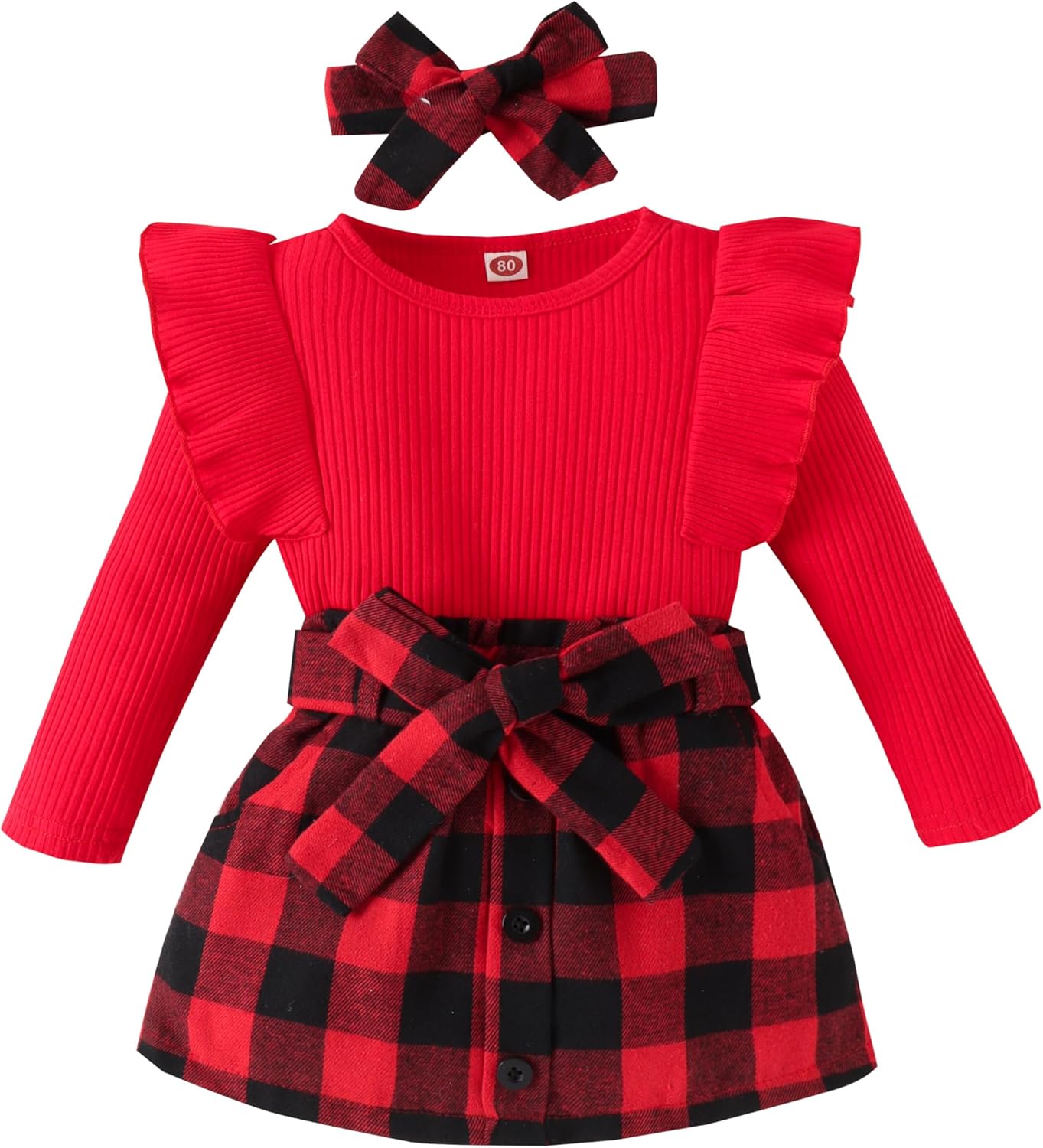 Set Invernale per Bambino - Maglione a Collo Alto e Gonna Lavorati a Maglia