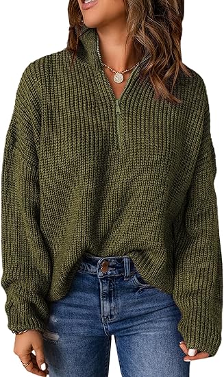 Strickpullover mit V-Ausschnitt - Javini