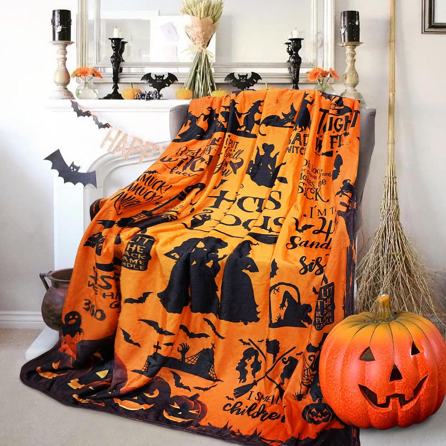 Halloween Magi Helårstæppe | Blødt og varmt