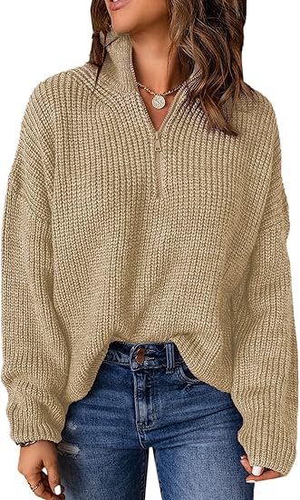 Strickpullover mit V-Ausschnitt - Javini