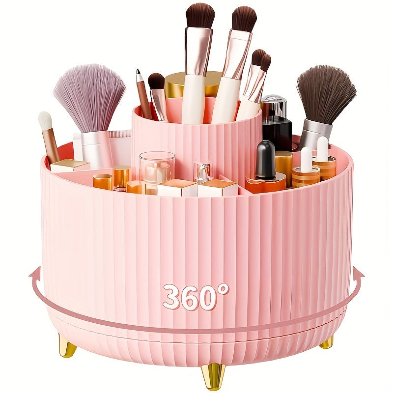 360° drejelig organizer - kompakt og stilfuld til kosmetik