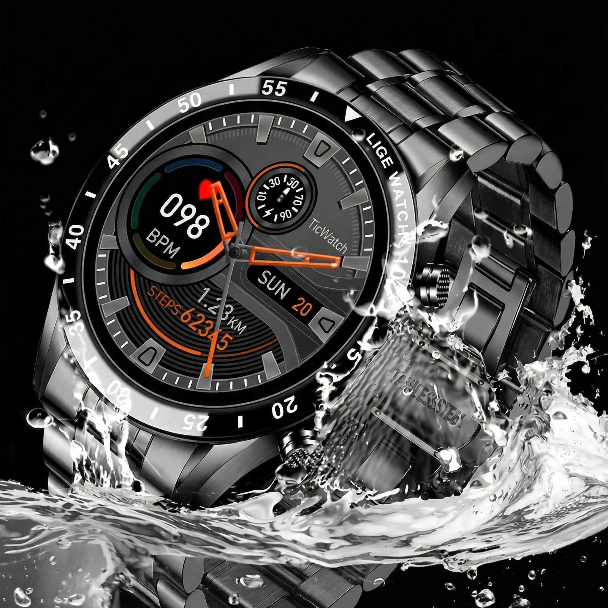 Luxuriöse Smartwatch mit Touchscreen – Benachrichtigungen & Alltagstaugliches Design