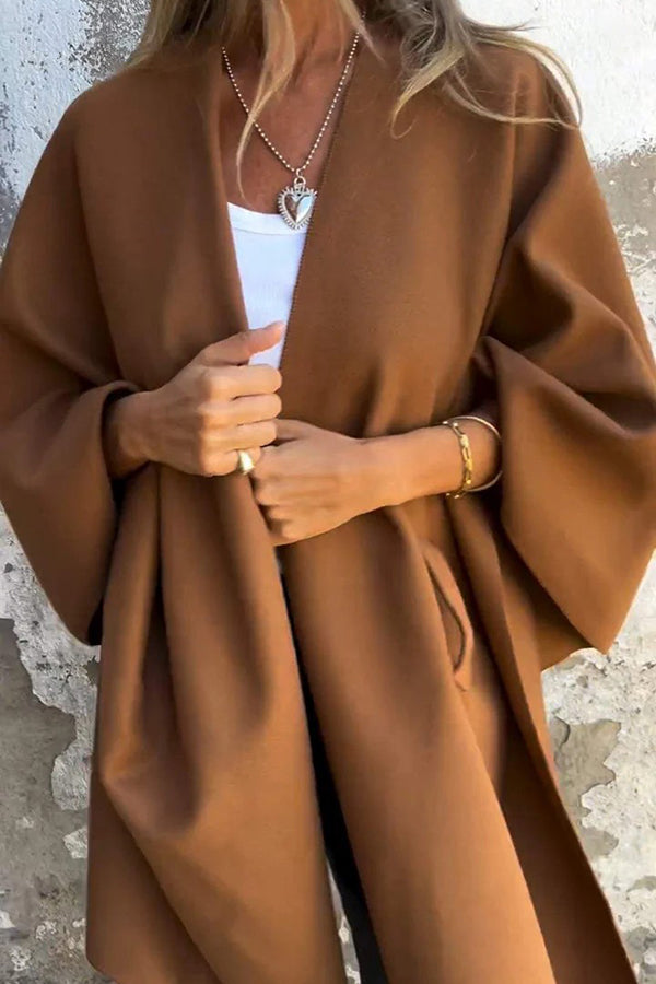 Waike Jacket - Lockere Cape-Jacke mit V-Ausschnitt für Frauen