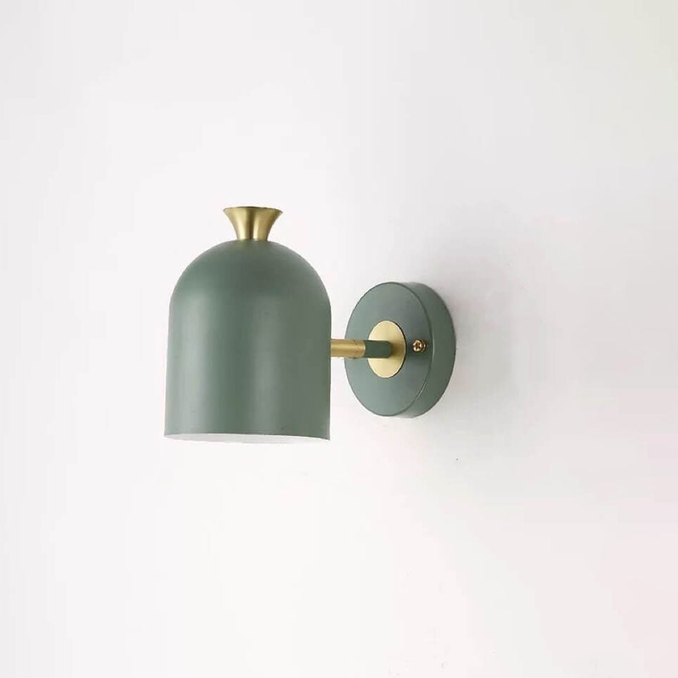 Moderne Macaron-Metall-Zylinder-Wandleuchte mit 1 Licht