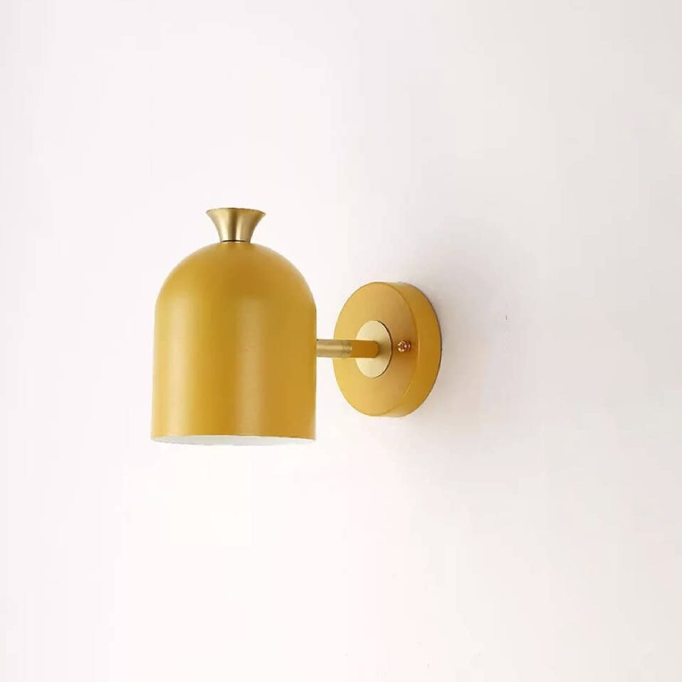 Moderne Macaron-Metall-Zylinder-Wandleuchte mit 1 Licht