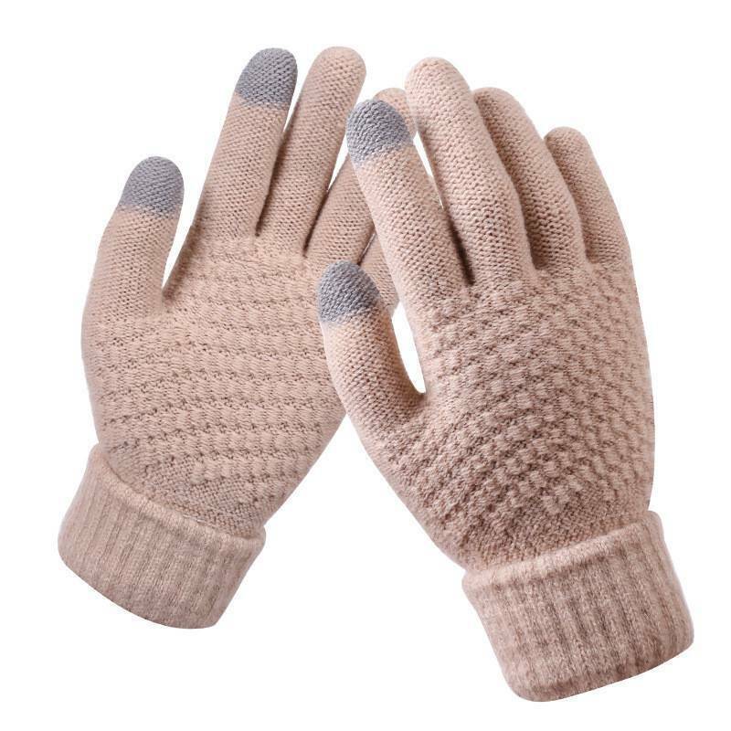 Gestrickte Touchscreen-Handschuhe für Frauen - Amara