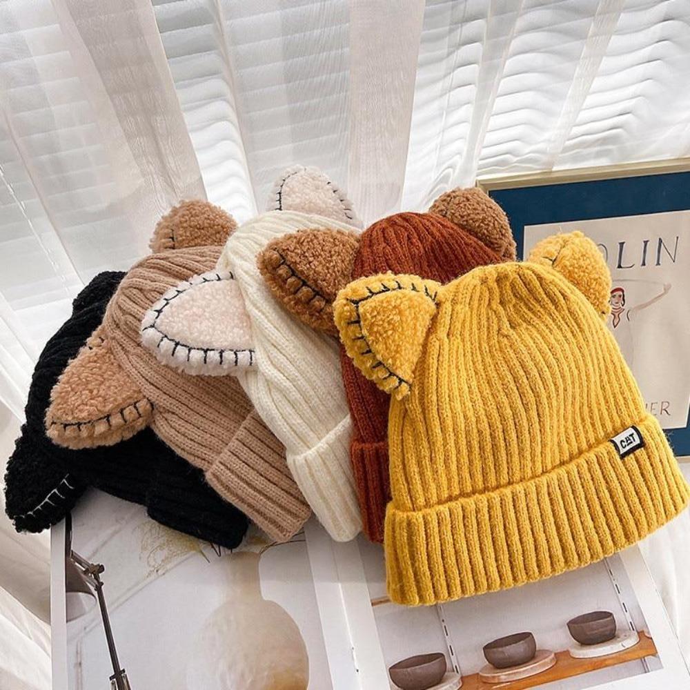 Gestrickte Wintermütze mit Katzenohren - PurrWarm