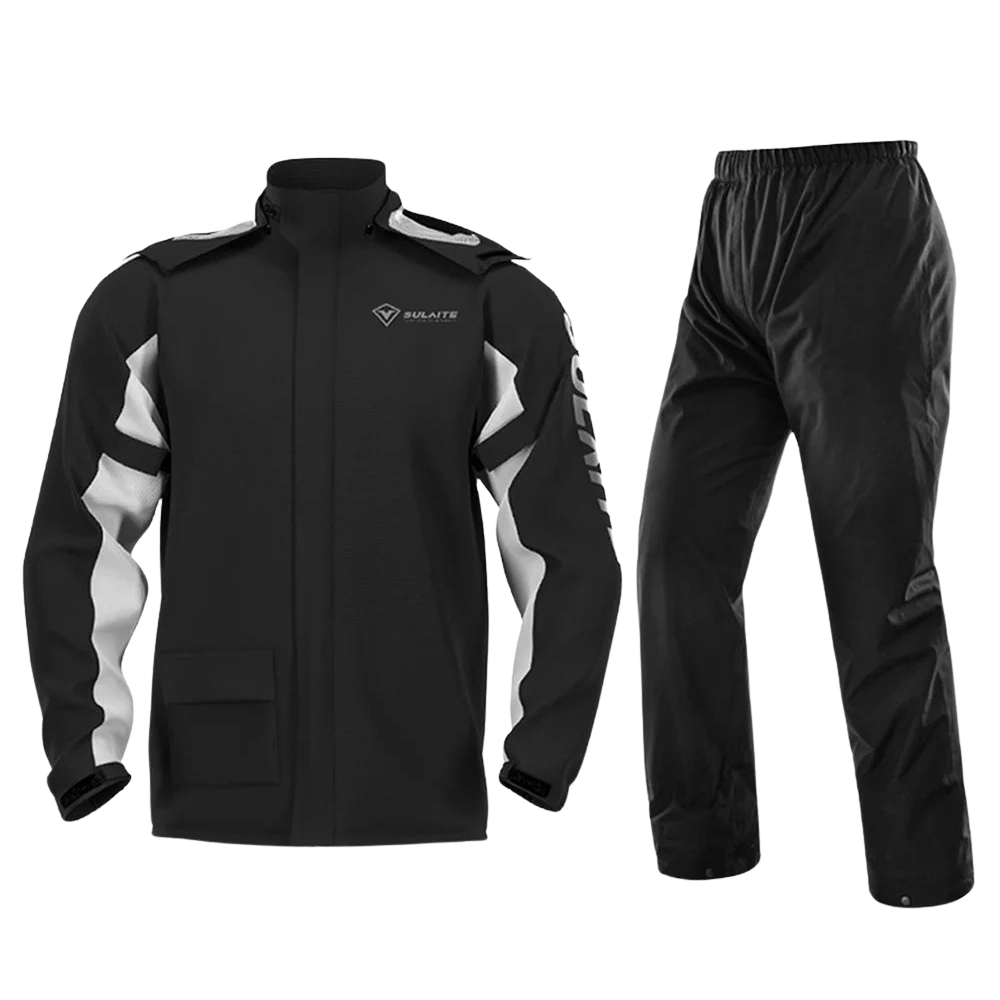 Combinaison de pluie pour moto pour hommes et femmes, 100% étanche, légère et respirante