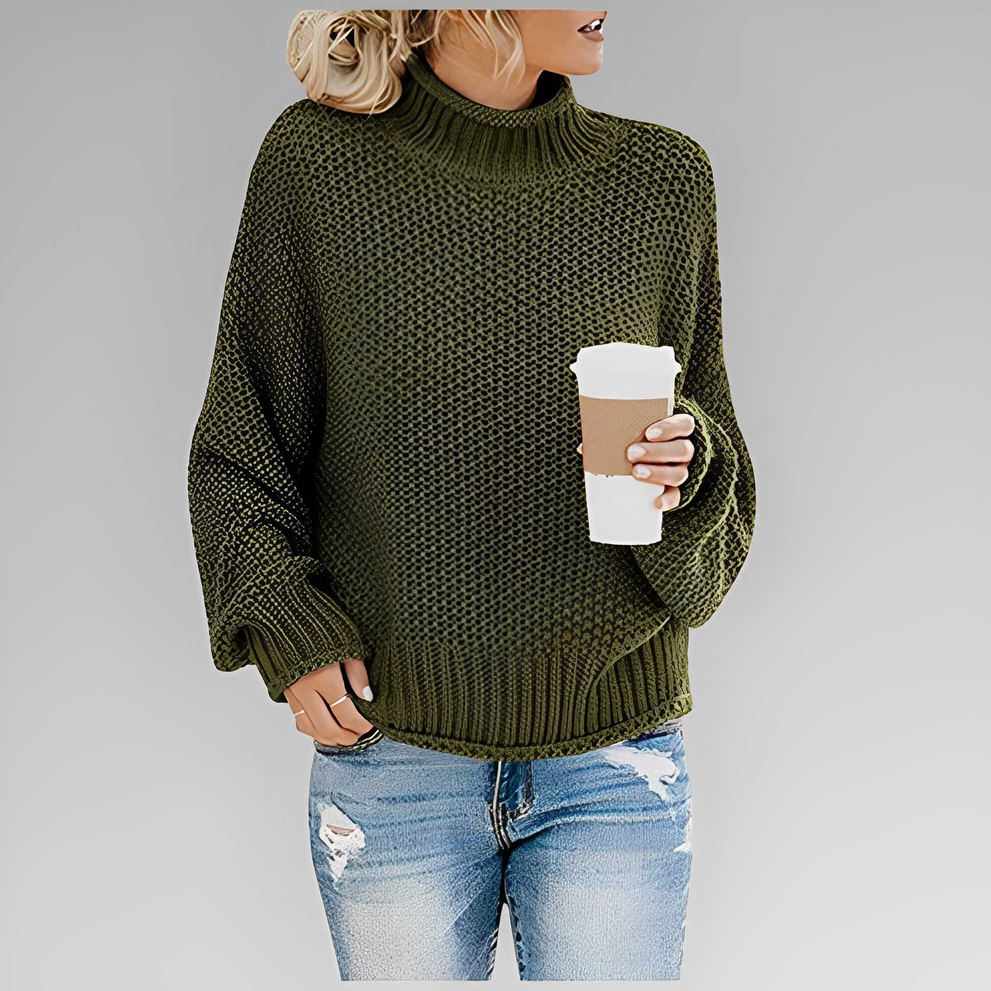 Devako Mira dame-rullekravepullover