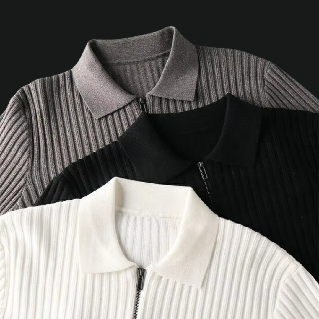 Pull Eamon à fermeture éclair quart | Look intemporel élégant et confortable