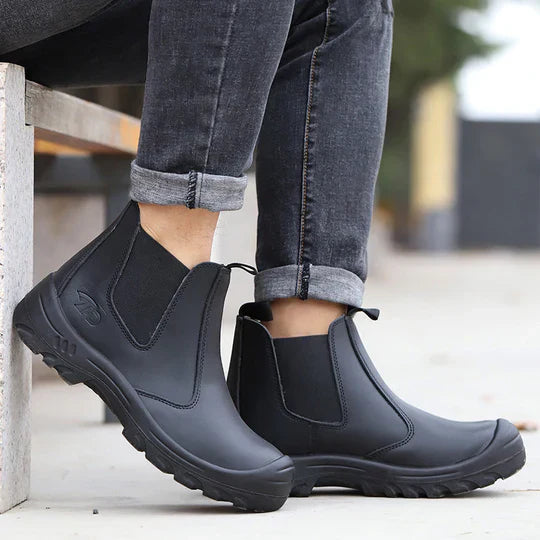 FlexGuard – Orthopädische Sicherheitsstiefel PU-Sohle & Leder – Für die Arbeit