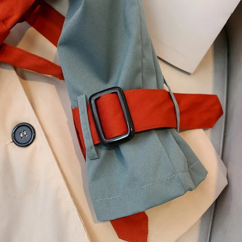 Caren Coat | Colourblock Trenchcoat für Damen für Stil und Komfort