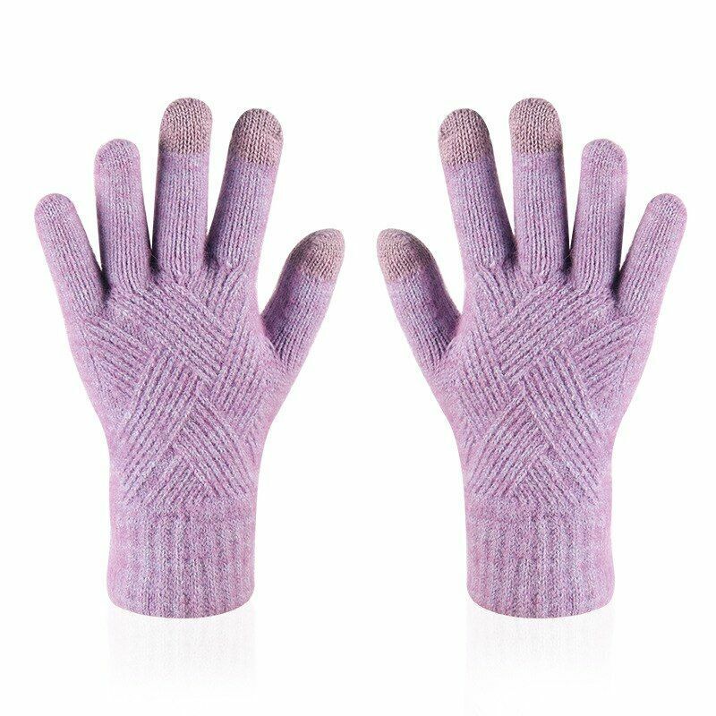 Bequeme gestrickte Damenhandschuhe - Isabelle