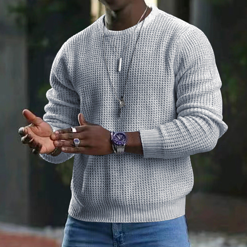Langärmeliger Pullover mit Rundhalsausschnitt für Männer - Kenneth