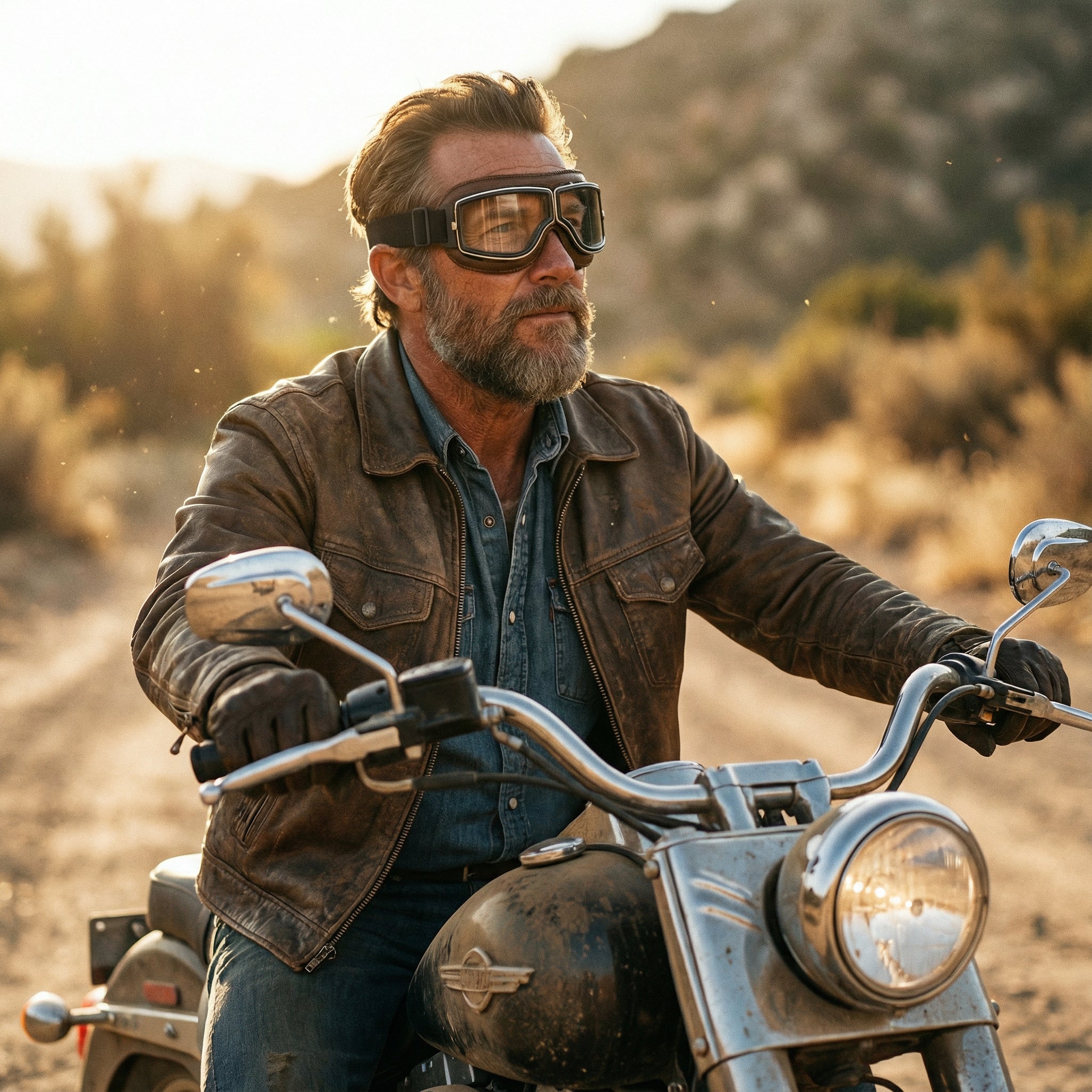 Kožené motocyklové brýle – RiderEdge