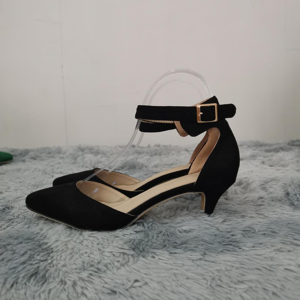 Zavando - Dünne Wildleder High-Heel Sandalen Pumps für Damen