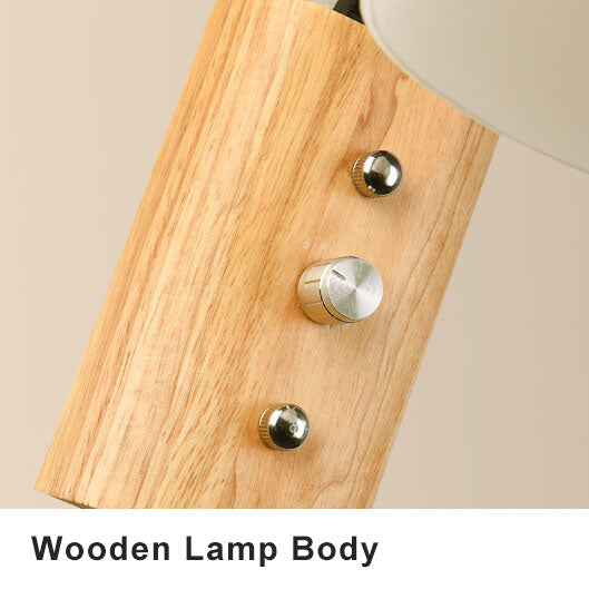 Wood Glow - Einfache Wandleuchte mit Holzarm