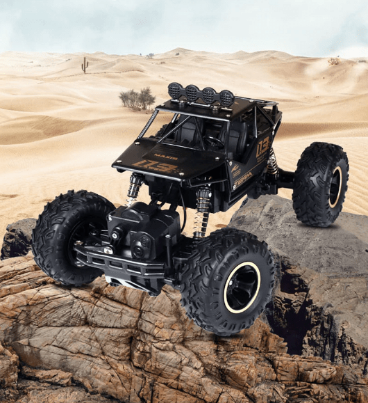 RC Monster Truck – 4x4 Allradantrieb mit Robuster Karosserie & Geländetauglichen Reifen