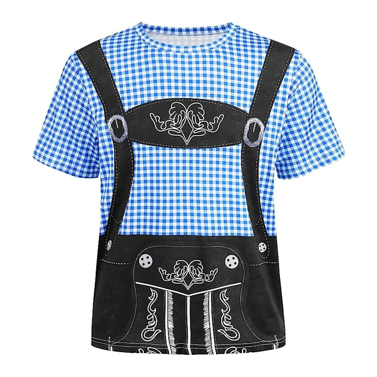 Wiesngaudi – T-Shirt mit Lederhosen-Aufdruck – Dein Spaß-Ticket zur Wiesn