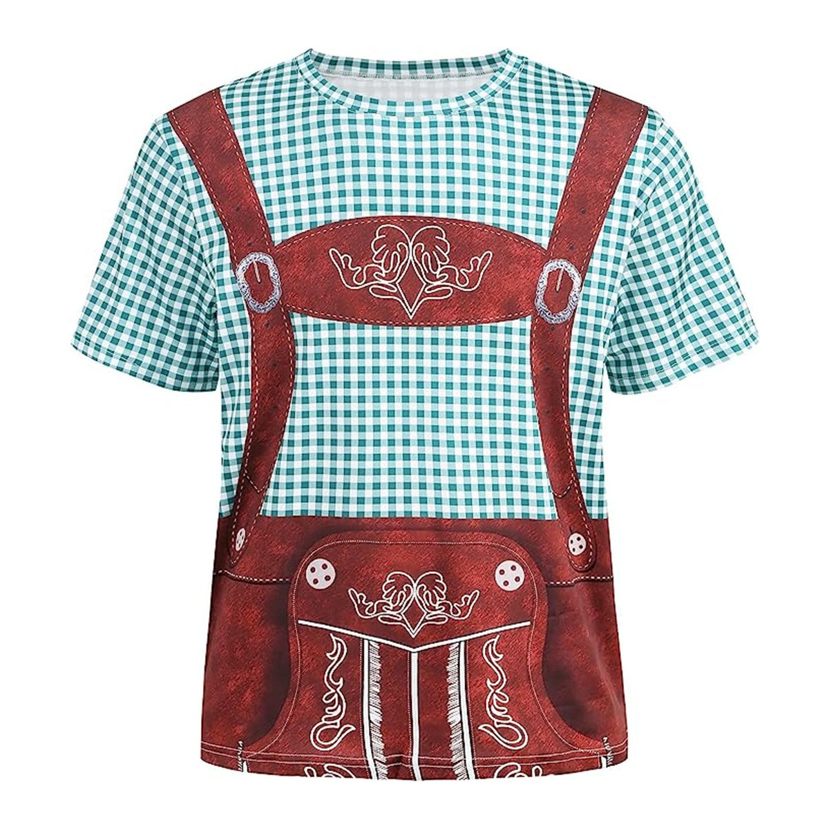 Wiesngaudi – T-Shirt mit Lederhosen-Aufdruck – Dein Spaß-Ticket zur Wiesn