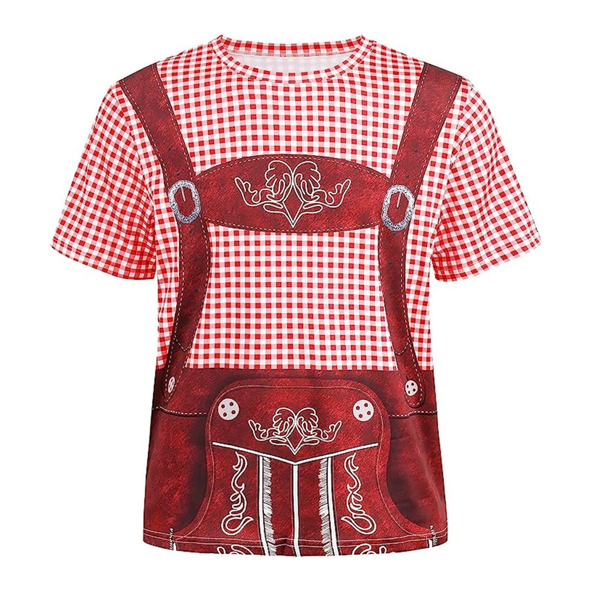 Wiesngaudi – T-Shirt mit Lederhosen-Aufdruck – Dein Spaß-Ticket zur Wiesn