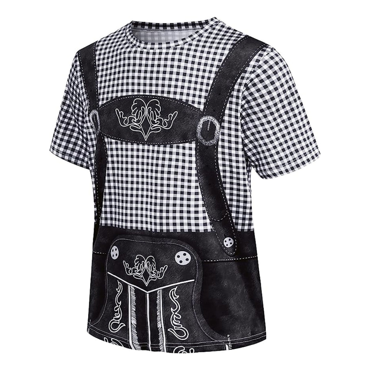 Wiesngaudi – T-Shirt mit Lederhosen-Aufdruck – Dein Spaß-Ticket zur Wiesn
