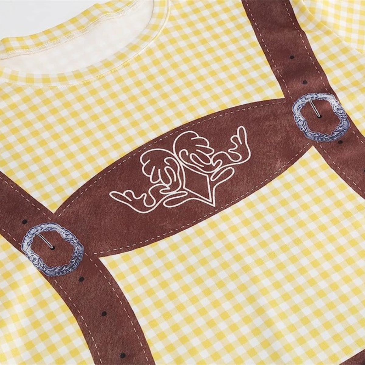 Wiesngaudi – T-Shirt mit Lederhosen-Aufdruck – Dein Spaß-Ticket zur Wiesn