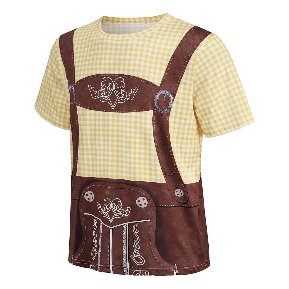 Wiesngaudi – T-Shirt mit Lederhosen-Aufdruck – Dein Spaß-Ticket zur Wiesn