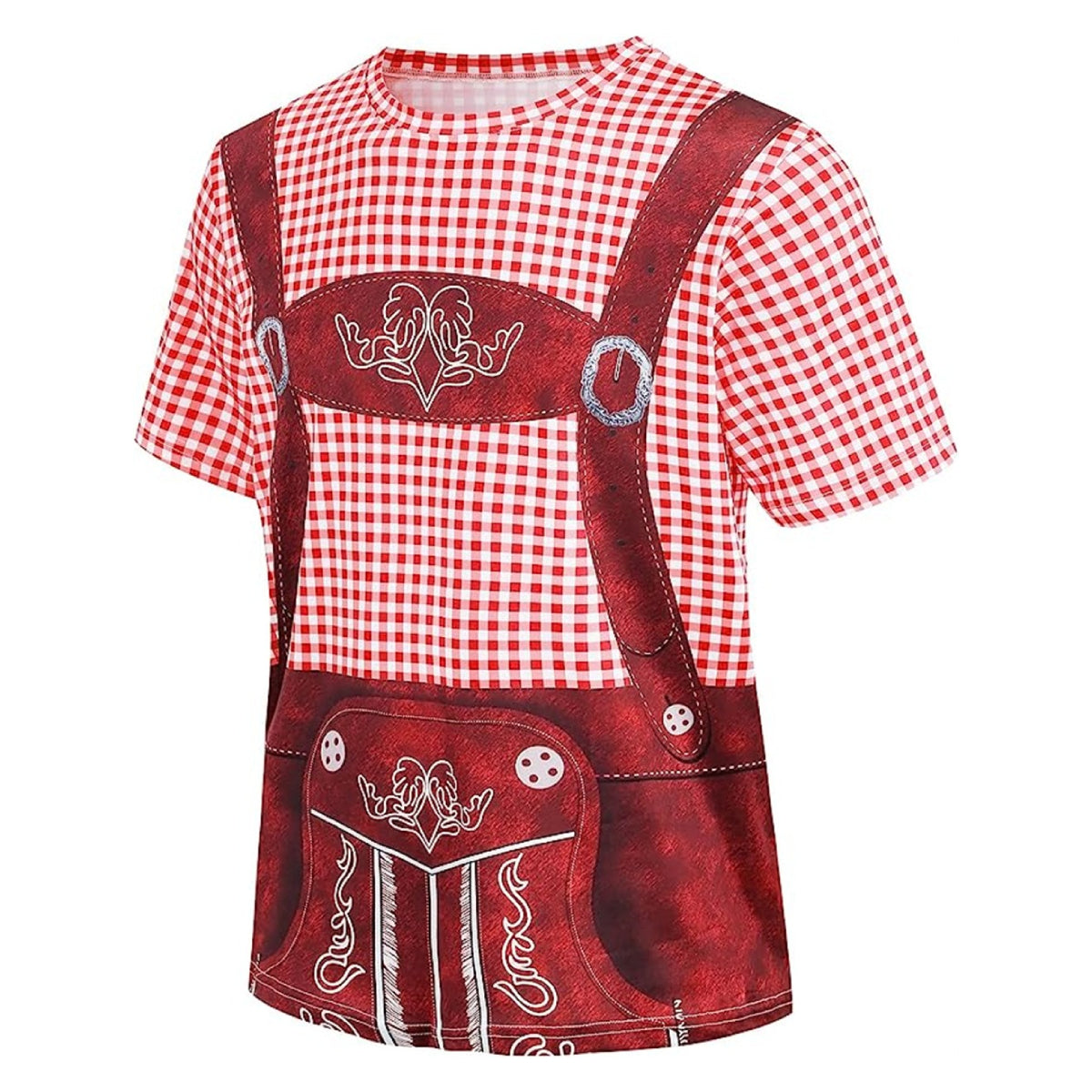 Wiesngaudi – T-Shirt mit Lederhosen-Aufdruck – Dein Spaß-Ticket zur Wiesn