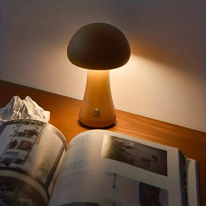 Devako CozyGlow | Einzigartige kabellose Pilzlampe