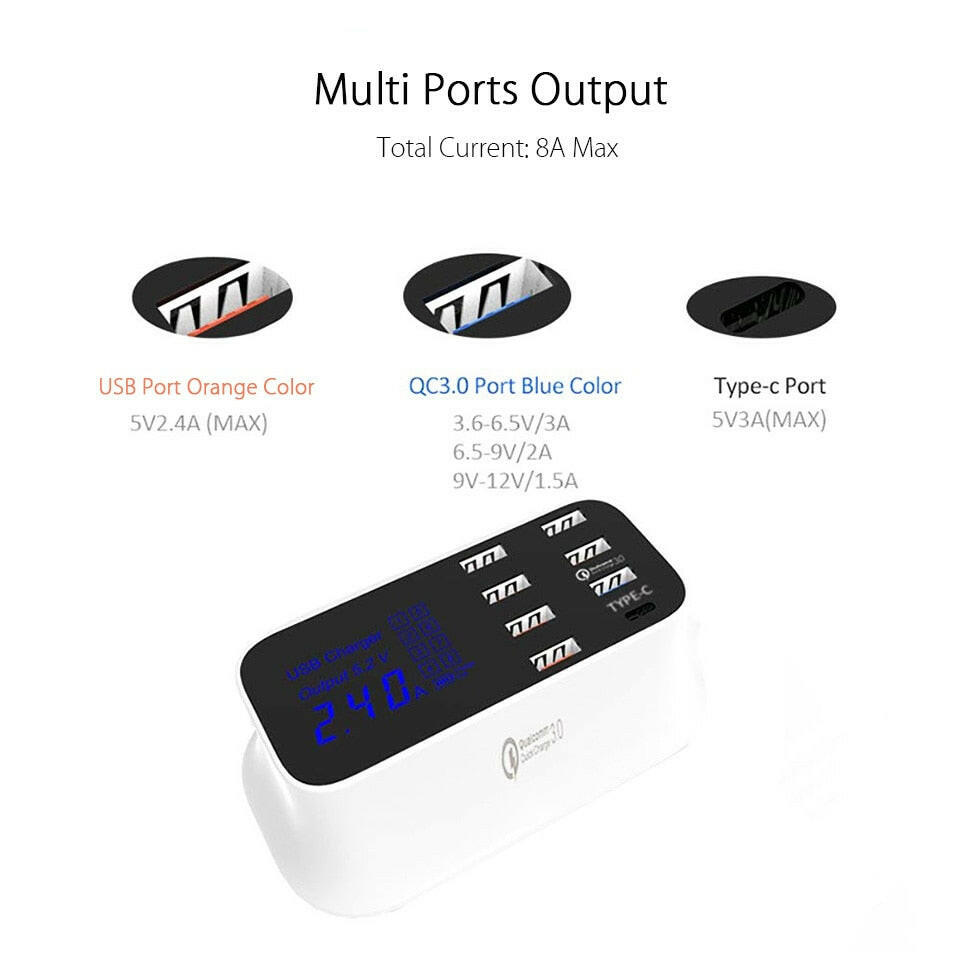Devako Quick Charge 3.0 Slim USB-Ladestation