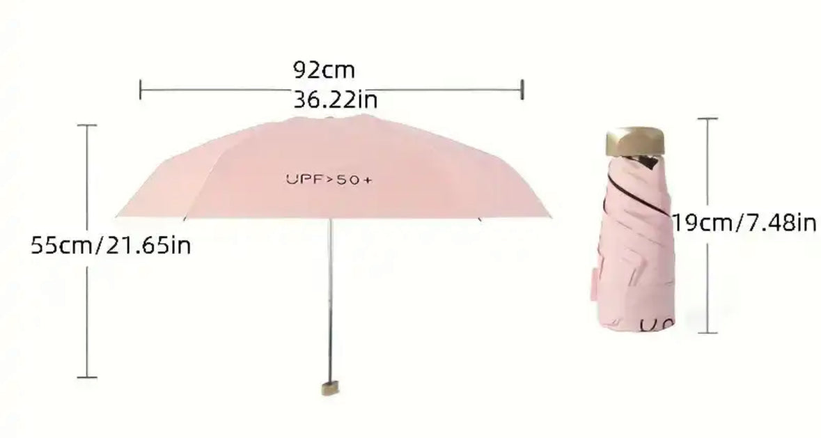 Mini Knirps für Reisen - Kleinster Regenschirm, winddicht, UV-blockierend