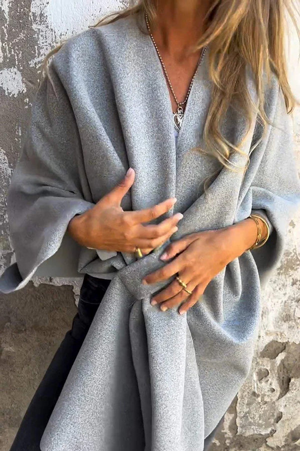 Waike Jacket - Lockere Cape-Jacke mit V-Ausschnitt für Frauen