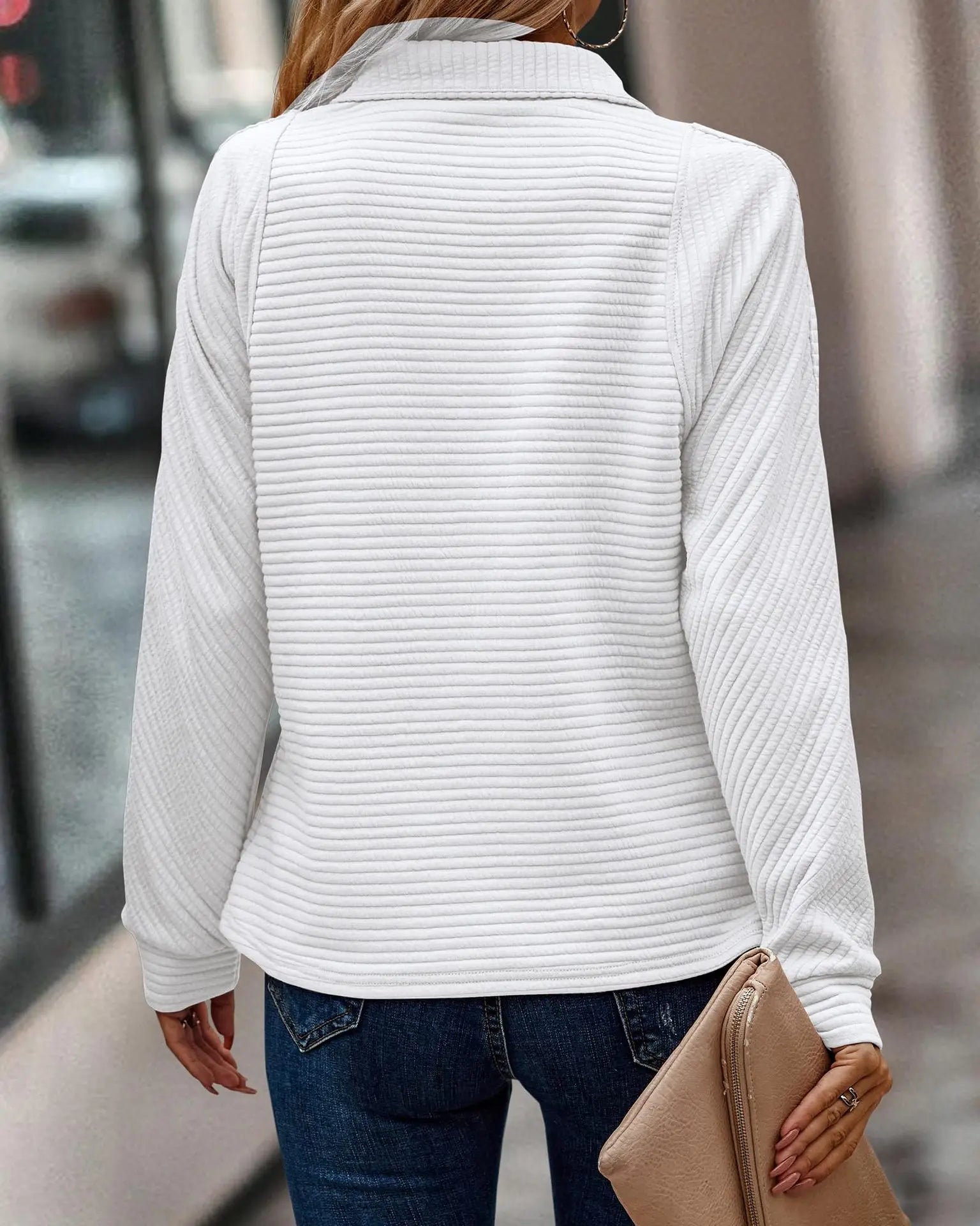 Eleganter Pullover mit V-Ausschnitt für Frauen - Vila