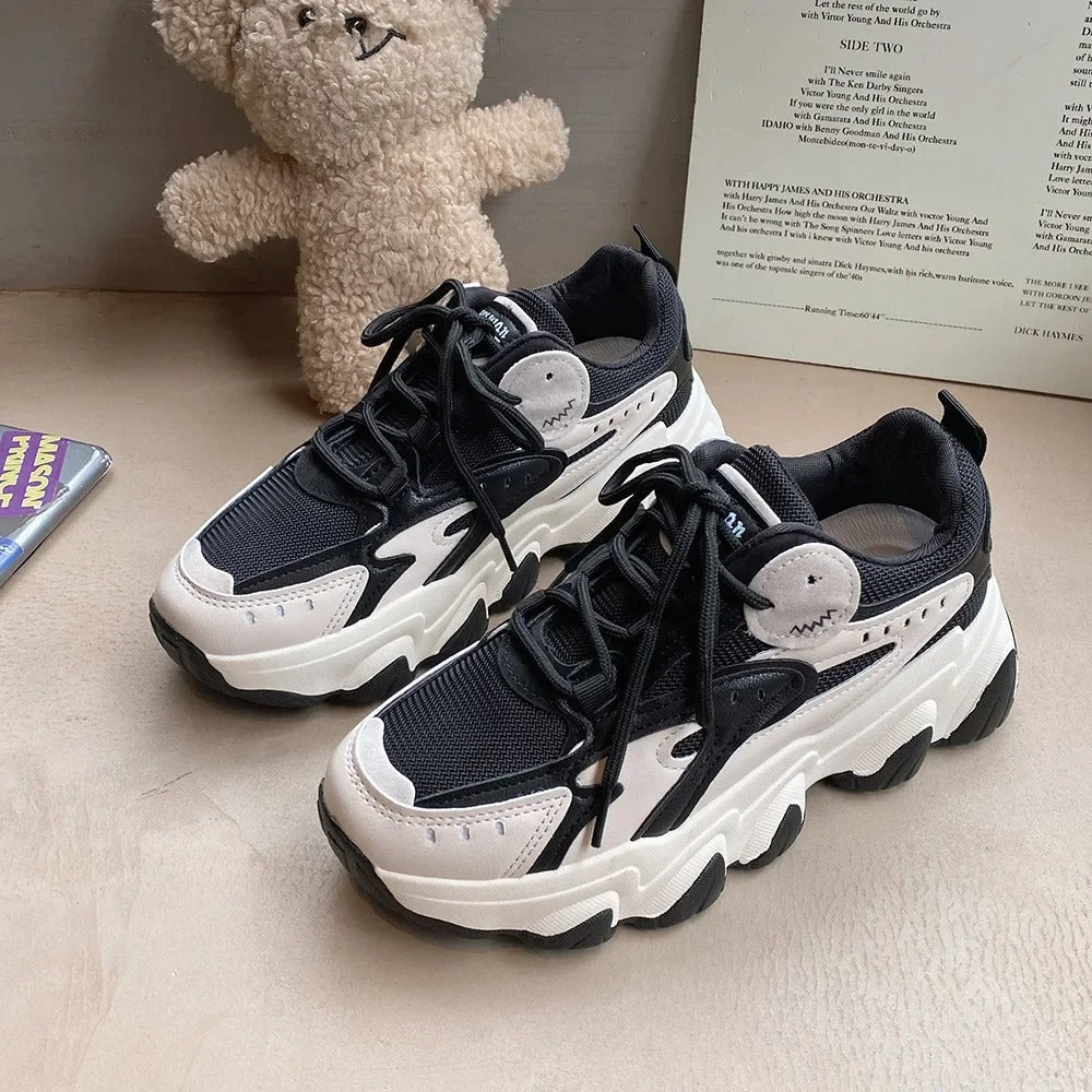 Abby - Modische und Gemütliche Plateau-Sneakers