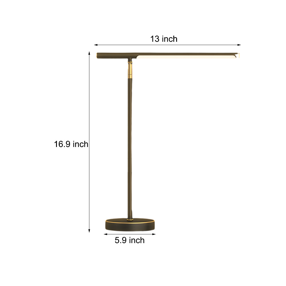 Copper Linear - LED-Schreibtischlampe aus Messing mit einstellbarer Richtung