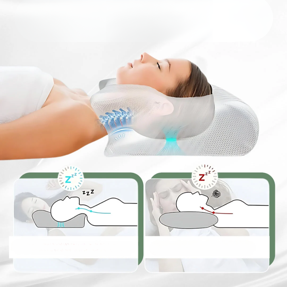 SpineSupport Pillow - Ergonomisches Design für komfortablen Schlaf
