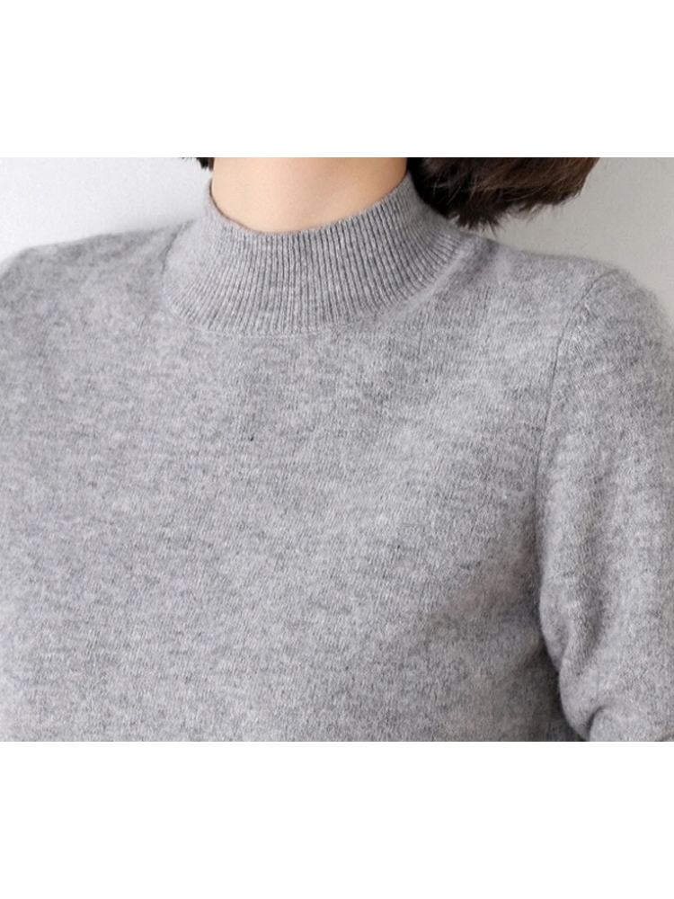 Yzelka pullover | Klassisk damepullover med høj halsudskæring | Stilfuldt og behageligt design