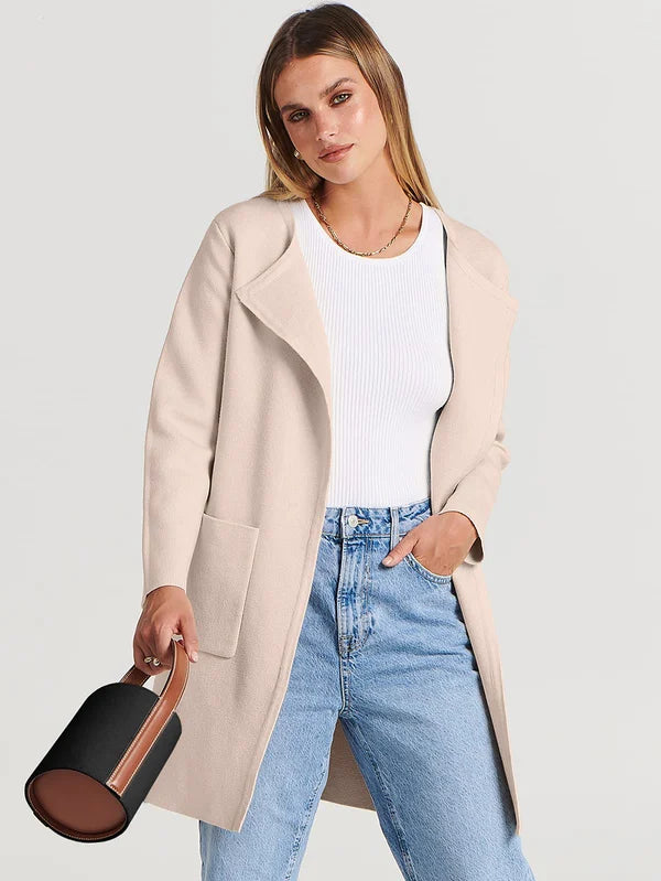 Stylische lange Strickjacke für Frauen - Davie