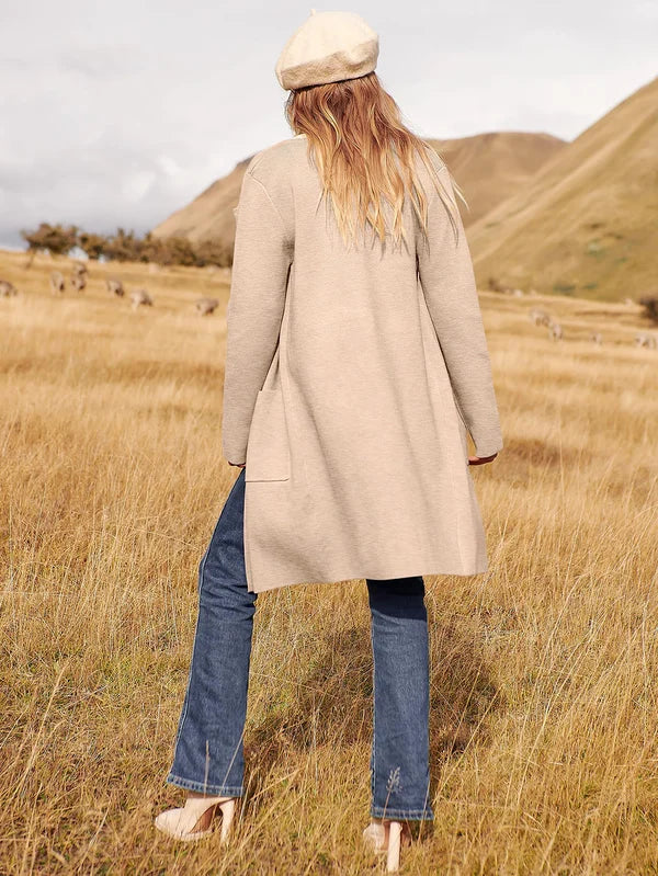 Stylische lange Strickjacke für Frauen - Davie