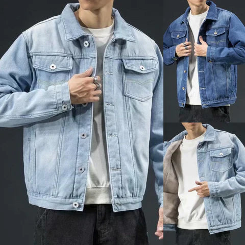 Jeansjacke mit dickem Wollfutter - Erico