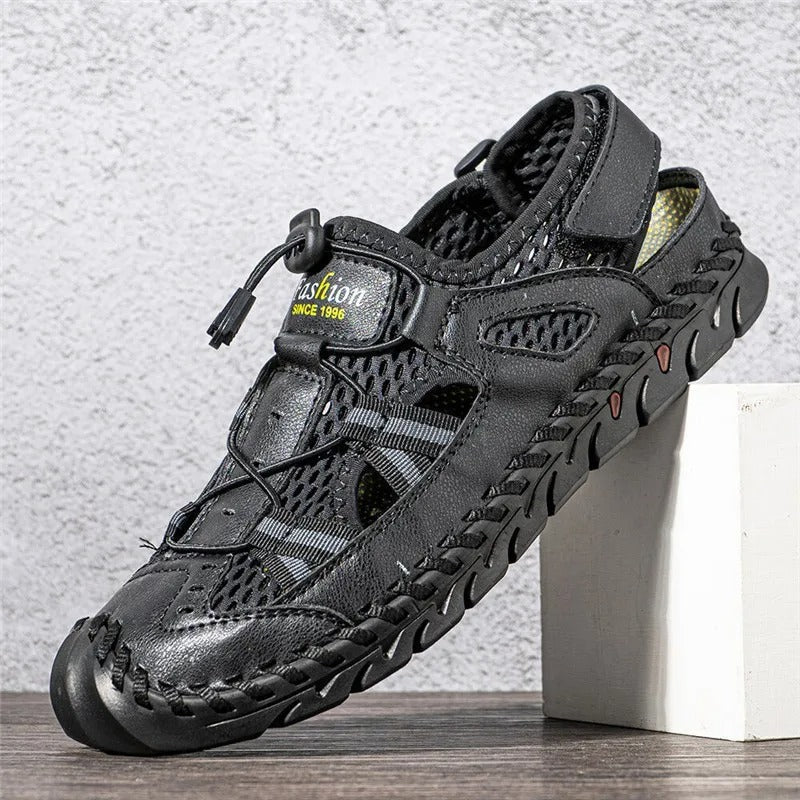Adriel – Handgefertigte Outdoor-Sandalen Aus Leder & Mesh