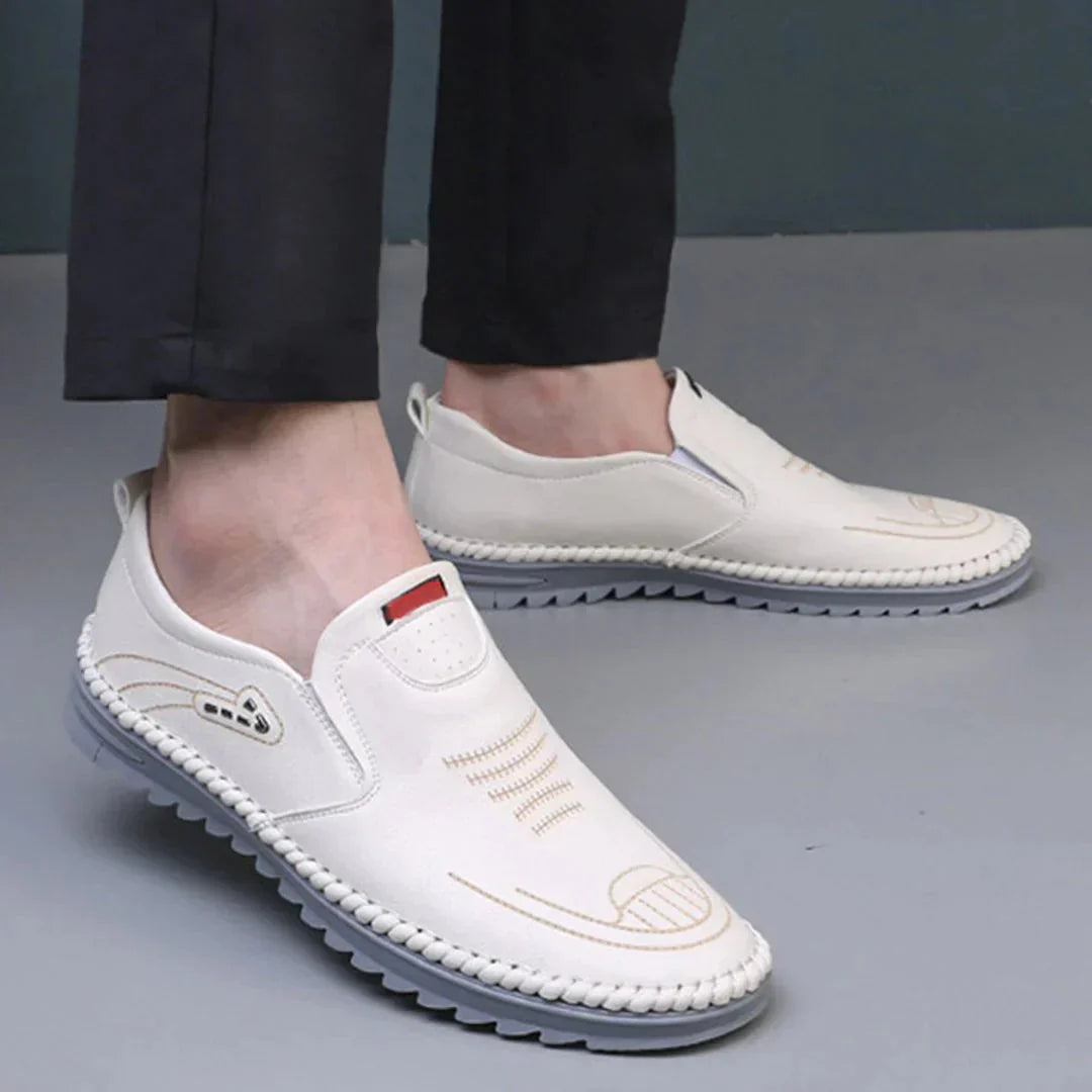 Aiden – Elegante Leder-Loafers Mit Weicher Sohle & Flacher Passform