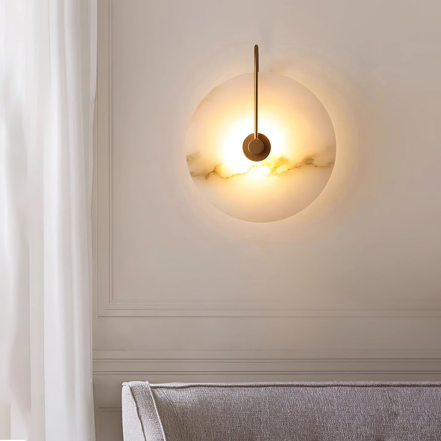 LED-Wandleuchte Alabaster - Zeitlose Eleganz für Ihre Wand